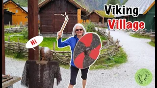 Learning about Viking Village life! Visiting Njardarheimr Viking Valley in Gudvangen, Norway!