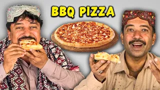 Tribal People Try BBQ Chicken Pizza For The First Time
