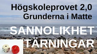 HP 2,0 Tärningar, sannolikhet, kombinatorik Matematikens grunder.  Av Jon Mattekortis