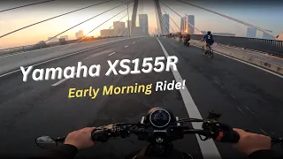 Sunrise Ride | Yamaha XSR 155 Modified | Akrapovic | 4K