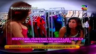 COMBATE: Alondra llega Tarde al reto con Stephanie Valenzuela 03/03/14