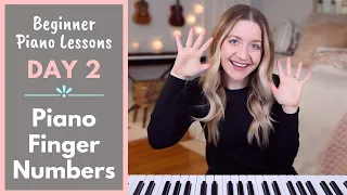 Piano Finger Numbers (Beginner Piano Lessons: 2)