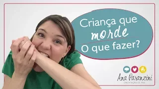 Criança que morde. O que fazer?