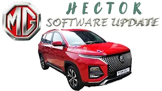 MG Hector Software Update Full Video | Problems While updating