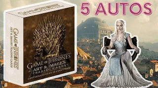 5 Autogramme - 2023 Rittenhouse Game Of Thrones Art & Images Trading Cards Box Break