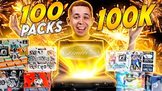 OPENING 100 PACKS TO CELEBRATE 100K SUBSCRIBERS! $5000+ IN PACKS! 🤯