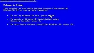 how to format c drive in windows xp