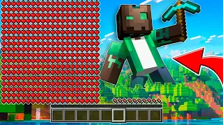 MINECRAFT pero TUS CORAZONES = TU TAMAÑO! 😱❤