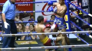 Muay Thai Fight - Satanmuanglek vs Rungnarai, Rajadamnern Stadium Bangkok - 26th January 2015