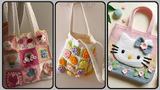 Crochet Tote Bags || Latest & Trendy Crochet Tote Bag's Designs