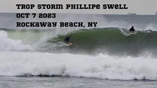 Trop Storm Phillipe Swell Rockaway Beach NY Oct 7 2023
