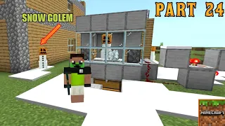 Snow golem and snow farm/Minecraft part 24 in tamil/on vtg!