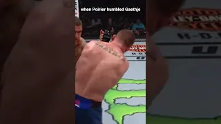 Justin Gaethje gets humbled by Poirier #shorts #ufc #mma