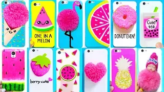 15 DIY PHONE CASES 💖Pink Edition 💕| Easy & Cute Phone Projects & iPhone Hacks