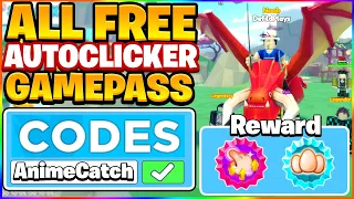 ALL FREE AUTOCLICK GAMEPASS CODES IN ANIME CATCHING SIMULATOR - Roblox