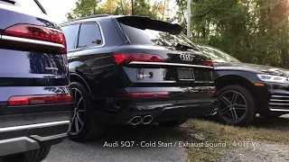 2021 Audi SQ7 Cold Start & Exhaust Sound (Glorious 4.0TT V8 Petrol Music)