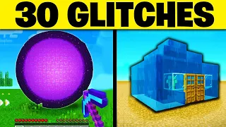 30 GLITCHES in MINECRAFT die VERBOTEN sein sollten!