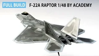 F-22A RAPTOR by ACADEMY 1/48 scale model aircraft building