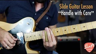 George Harrison Slide Guitar Lesson - Traveling Wilburys "Handle with Care" Solos