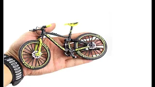 Mini 1:10 Alloy Bicycle Model Diecast Metal Finger Mountain bike Racing Toy Bend Road Simulation