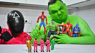 Superheroes Toys VS Squid Game Toys