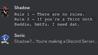 Shadow Making Rules On His Discord Server.