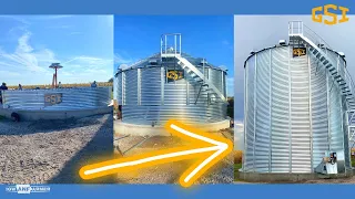 NEW! GSI Grain Bin Build - Start to Finish - On Farm Storage Project