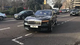 £400K 2024 Black Rolls-Royce Spectre Electric Luxury Car Escape The London Traffic | Exotic Cars