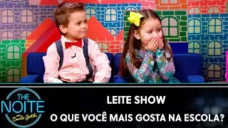 Leite Show: O que você mais gosta na escola? | The Noite (06/11/19)