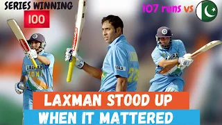 Laxman's glorious 100 enables series victory over Pakistan | India vs Pakistan 5th ODI 2004