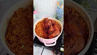 Nigerian Jollof In 59 Seconds |No Fail Party Recipe From A Professional Chef/Caterer  #youtubeshorts