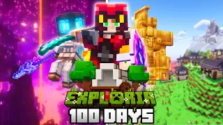 100 Days of Exploria Minecraft [FULL MOVIE]