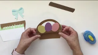 Easter Egg Basket Box Card