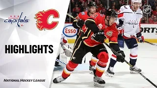 NHL Highlights | Capitals @ Flames 10/22/19
