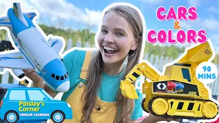 Toddler Learning Video - Learn Colors & Vehicles for Kids | Best Toy Learning Video for Toddlers