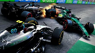 HUGE Multi-Car Pile Up in Jeddah! CHAOS in Penultimate Race! - F1 23 MY TEAM CAREER