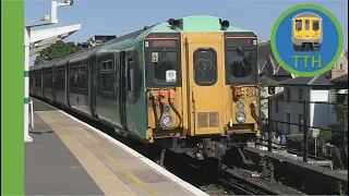 Class 455 departs Peckham Rye