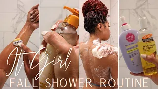 IT GIRL FALL SHOWER/BODY CARE ROUTINE 2023 | FEMININE HYGIENE + SMELL AMAZING ALL DAY LONG