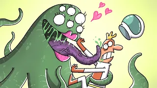 Space Alien Gives Him SPECIAL Loving 😂 | Animated Memes | Hilarious Animated Compilations