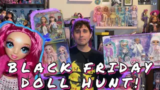 EARLY BLACK FRIDAY DOLL HUNT & HAUL!  Ft. Rainbow High, Bratz, LOL Surprise OMG & Monster High!