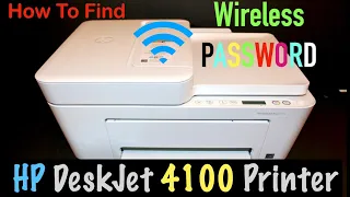 How to find the Password of HP DeskJet Plus 4100 Series All-In-One printer ?