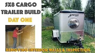 5x8 Cargo Trailer Conversion to Camper Build