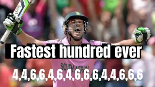 Ab devilliers fastest hundred | Sa vs WI odi world cup match 2015