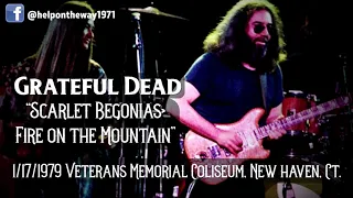 Grateful Dead "Scarlet/Fire" Live 1/17/1979 Veterans Memorial Coliseum, New Haven, Ct.