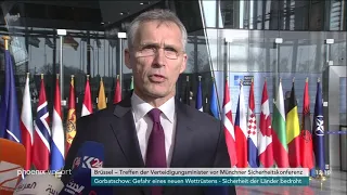 Jens Stoltenberg zum Treffen der NATO-Verteidigungsminister am 13.02.19