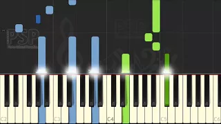 [ Piano Solo Tutorial : GAME ] Minecraft - Wet Hands (synthesia)