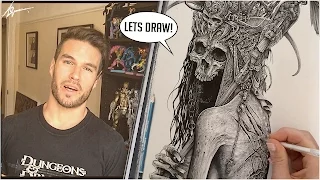 DARK ART TIME LAPSE :  Process and tools