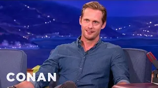 Alexander Skarsgard Is Cool With Being Naked | CONAN on TBS