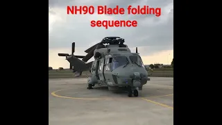 NH90 blade folding sequence #helicopter #transporthelicopter #nh90 #hugheshelicopters #mdhelicopters