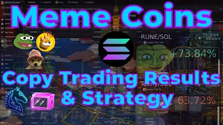 Solana Meme Coins | Copy Trading Results & Strategy | New Bot Settings | How to Manually Bot Trade